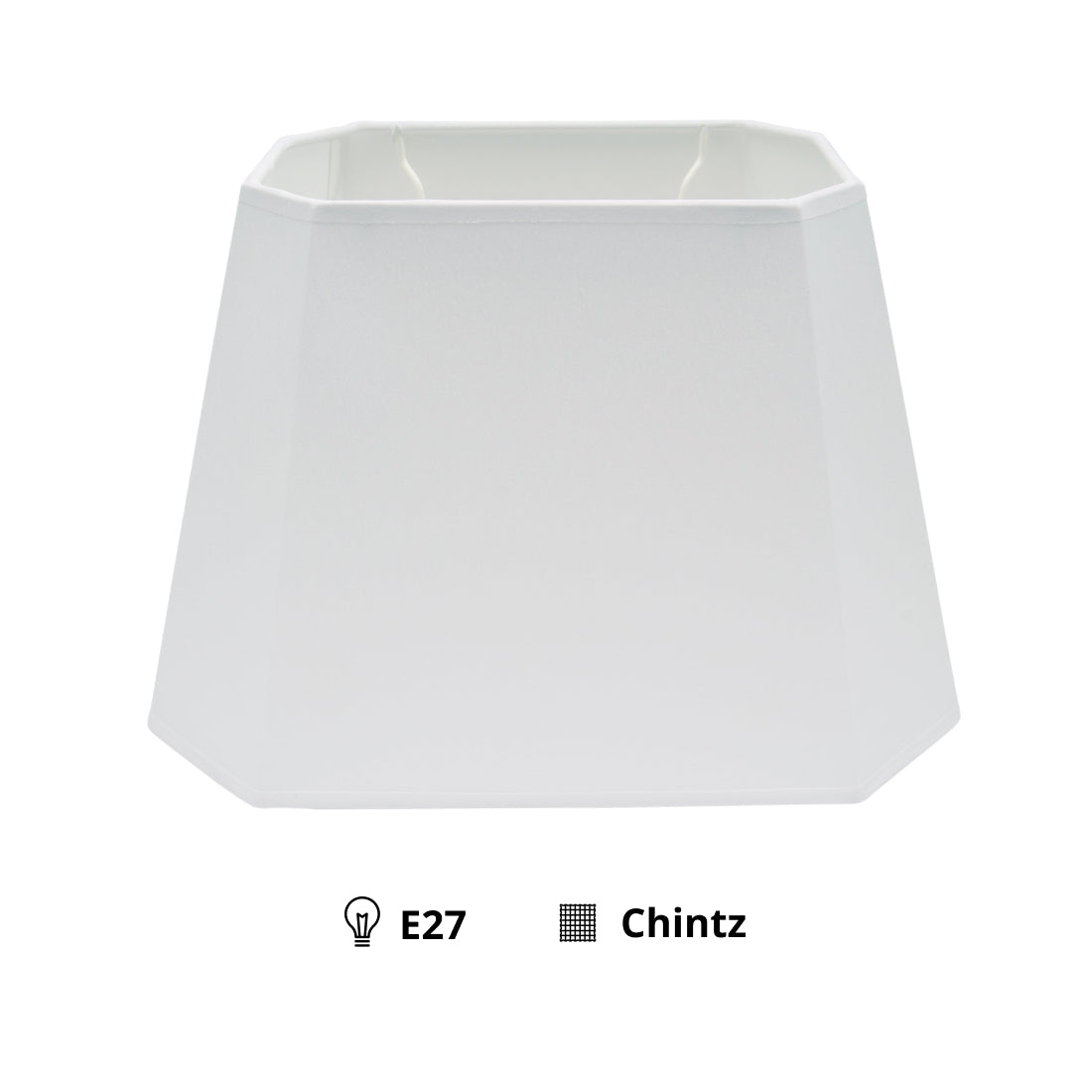 Diverse Conica 8-Zijdige Lampenkappen – Chintz - Wit