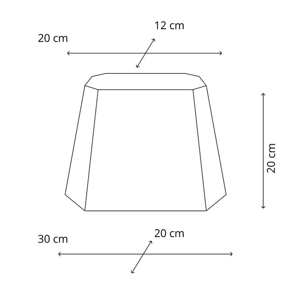 Diverse Conica 8-Zijdige Lampenkappen – Chintz - Wit