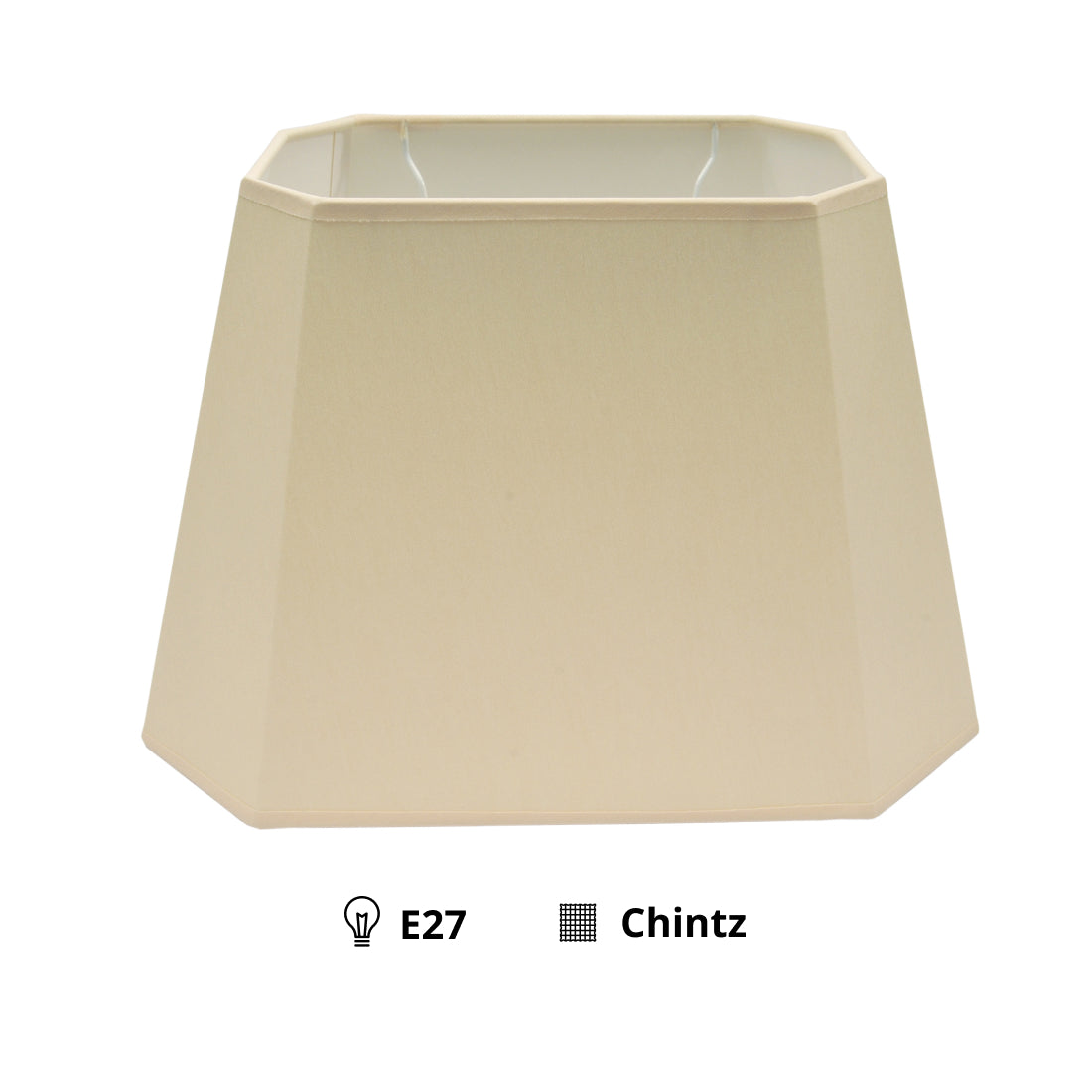 Various Conical 8-Sided Lampshades – Chintz - Beige