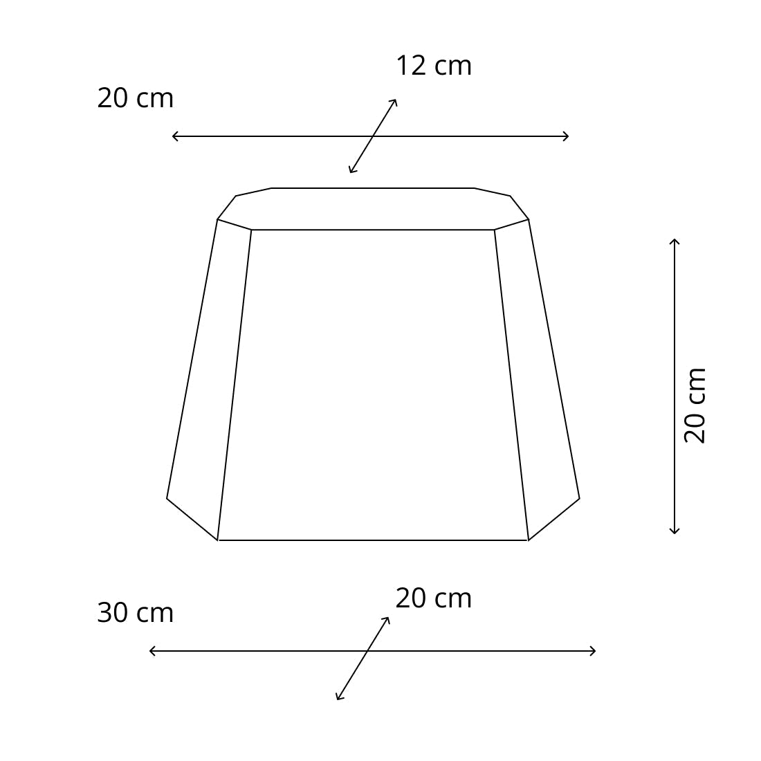 Various Conical 8-Sided Lampshades – Chintz - Beige