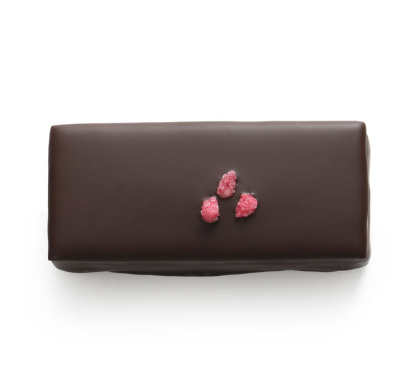 Bouchée guimauve vanille pâte de fruit framboise chocolat