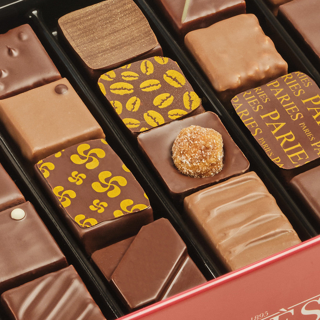 Metal Chocolate Box - 2 tiers 48 chocolates