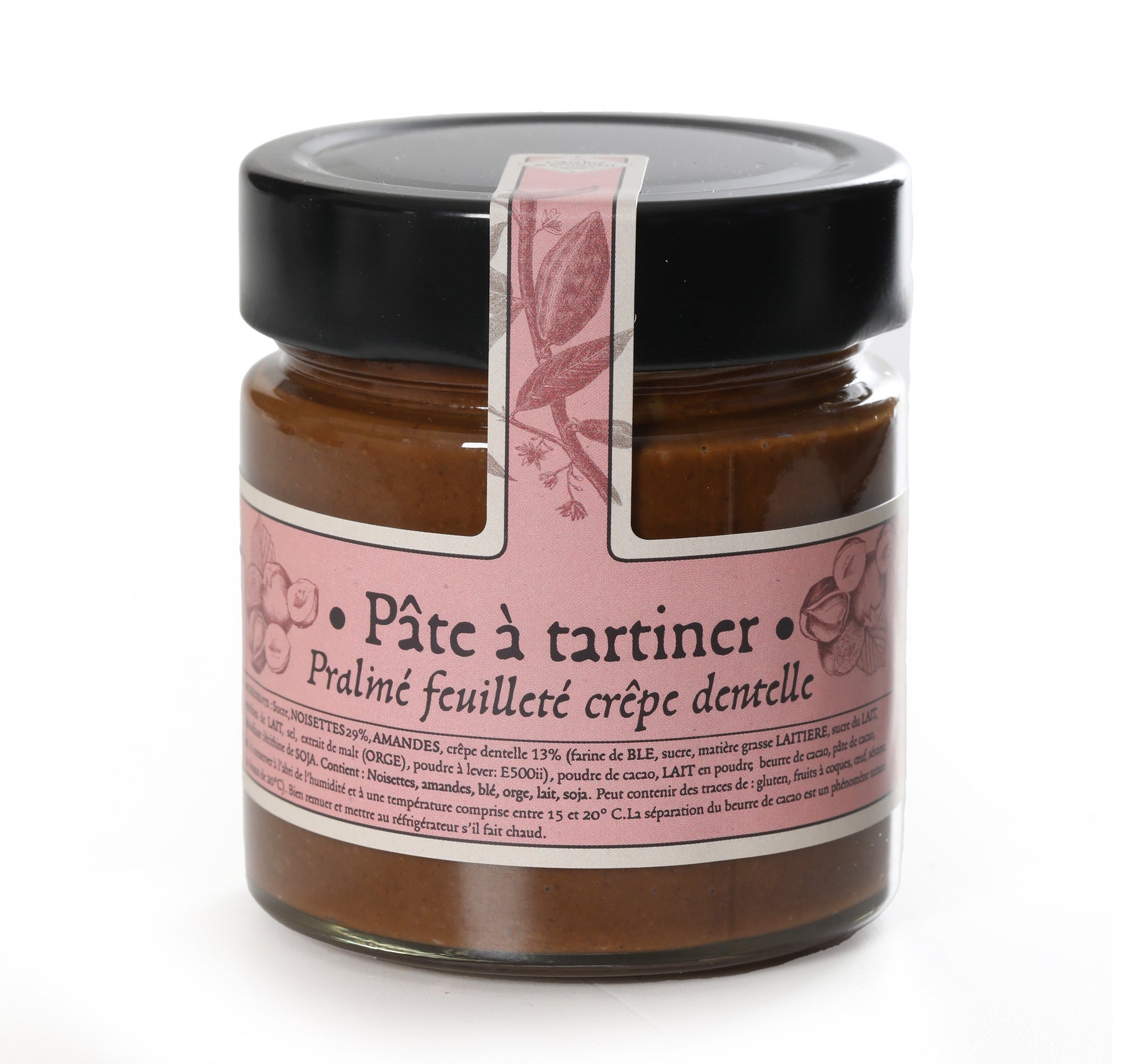 Artisanal Praline Spread with Crispy Lace Crepe