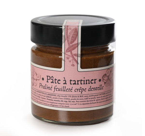 Artisanal Praline Spread with Crispy Lace Crepe