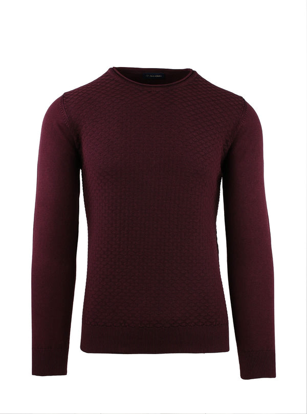 DIAMOND PATTERN CREW NECK DELAVÉ