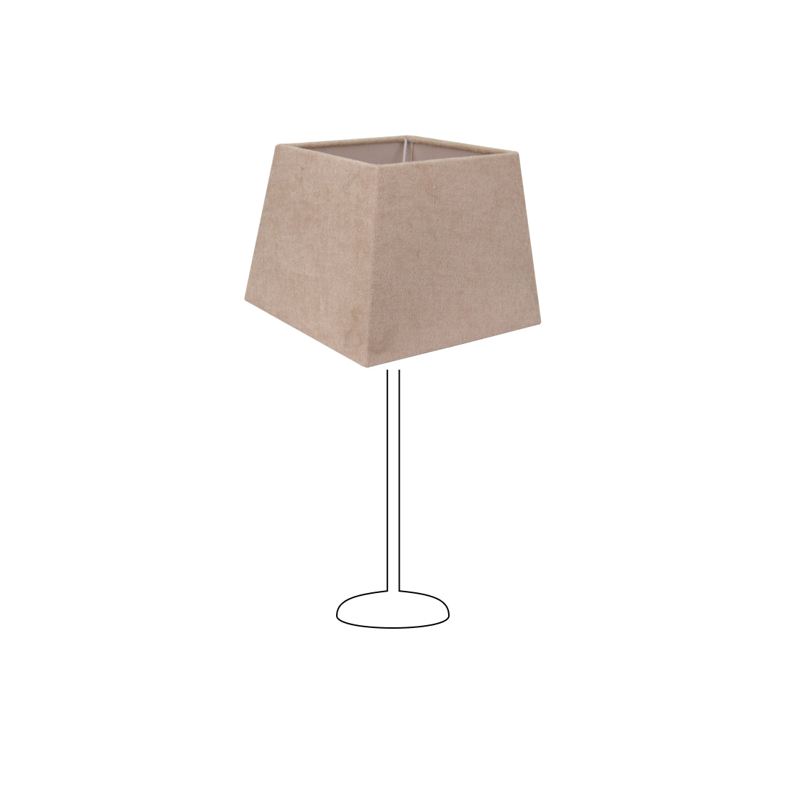 Various Square Lampshade – Cream – Wooly – 22 x 22 cm
