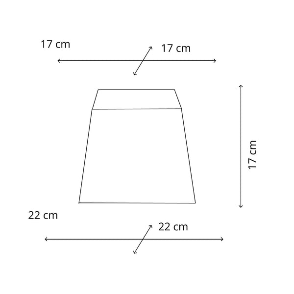 Various Square Lampshade – Cream – Wooly – 22 x 22 cm