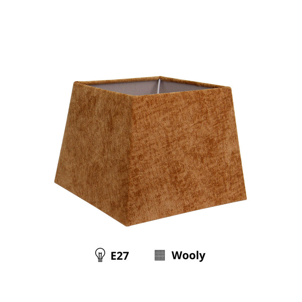 Various Square Lampshade – Taupe – Wooly – 22 x 22 cm