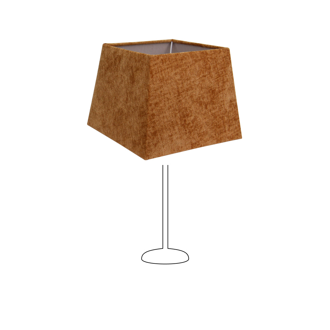 Various Square Lampshade – Taupe – Wooly – 22 x 22 cm