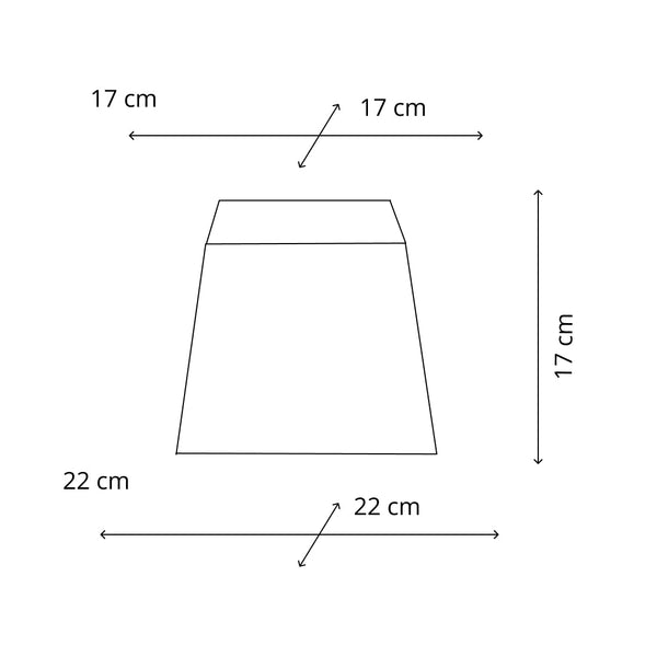 Various Square Lampshade – Taupe – Wooly – 22 x 22 cm