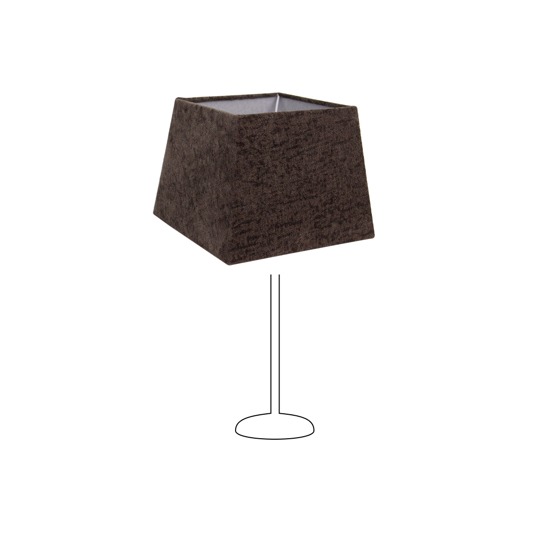 Various Square Lampshade – Anthracite – Wooly – 22 x 22 cm