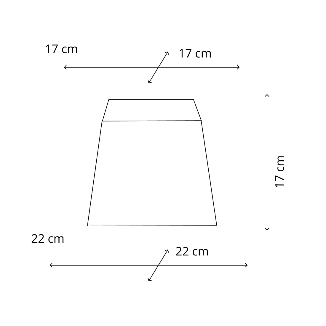 Various Square Lampshade – Anthracite – Wooly – 22 x 22 cm
