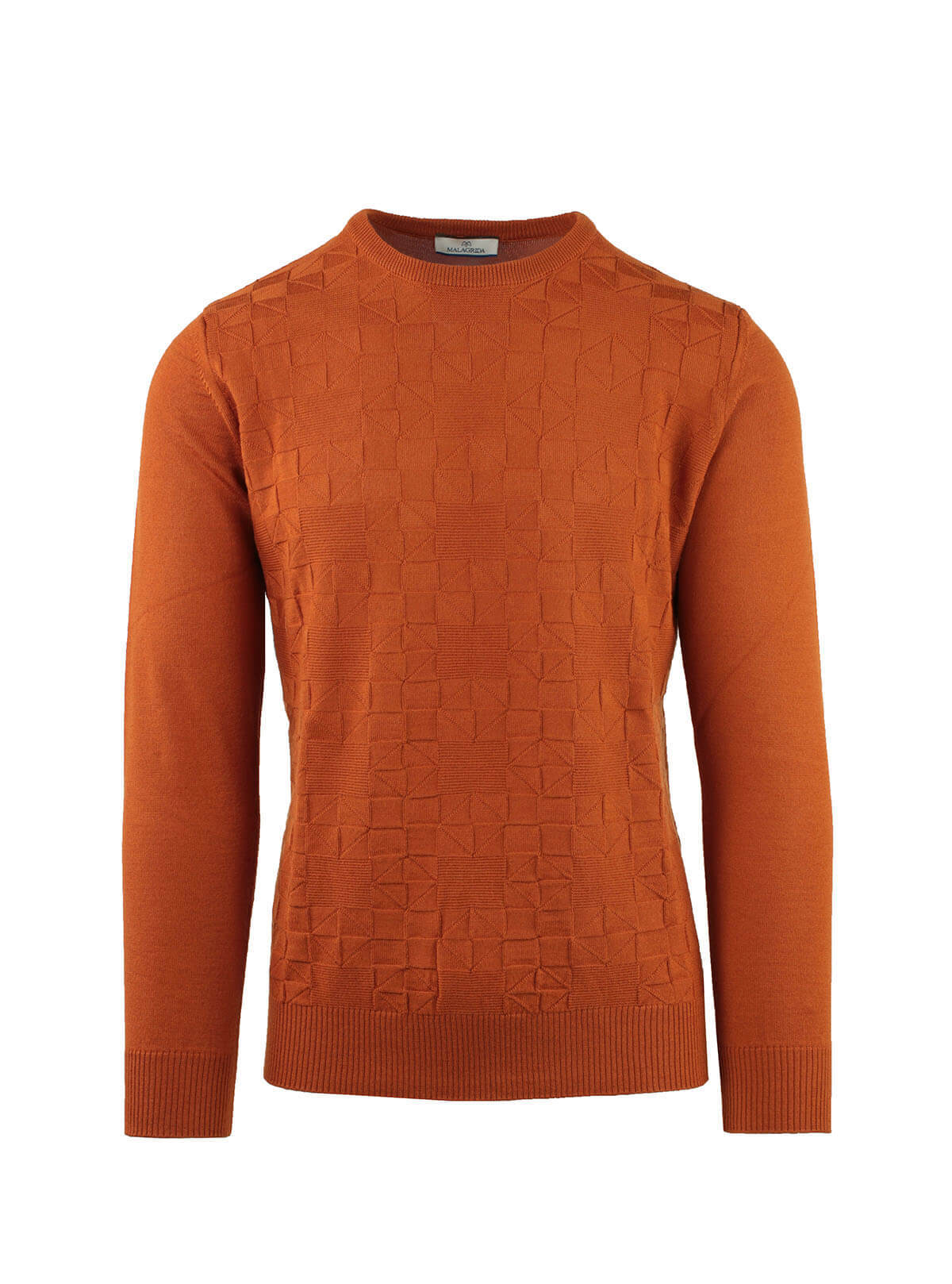 GEOMETRIC KNIT CREW NECK