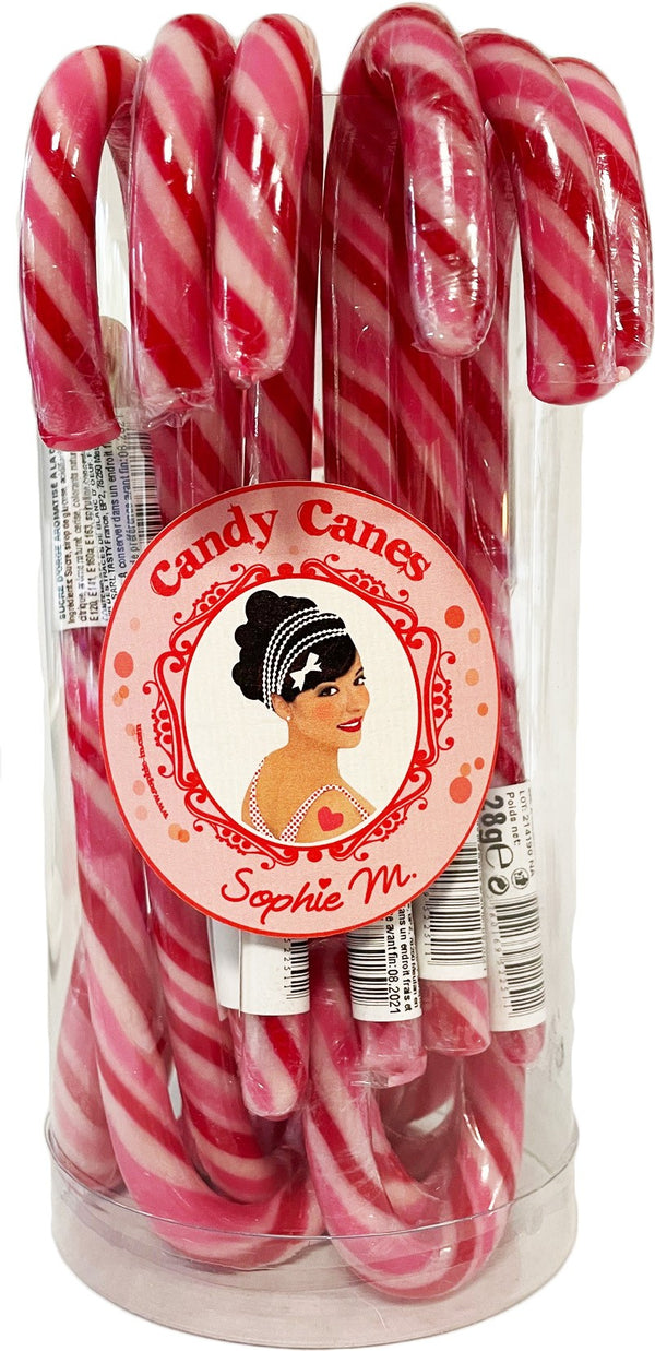 Cherry Flavored Candy Canes with Natural Colorants