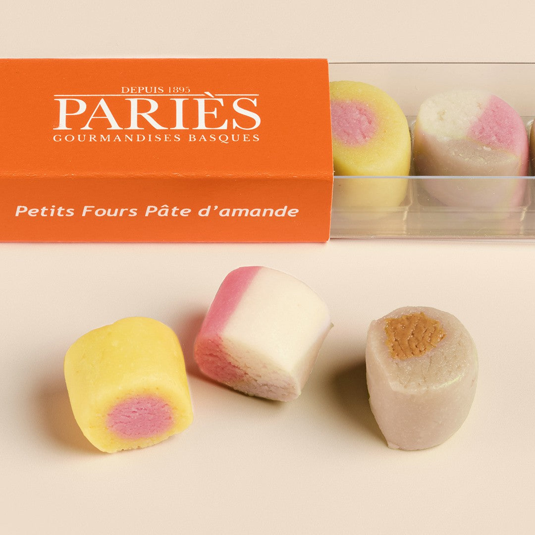 Tray of 10 small almond paste pastries