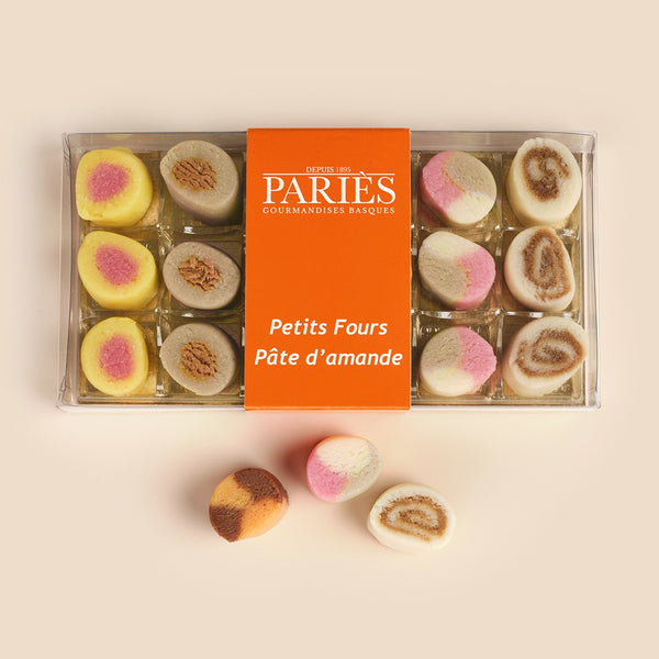Box of 18 almond paste petits fours