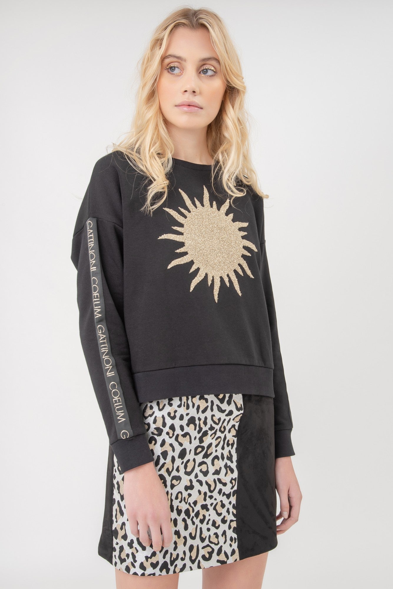 Falda corta de estampado animal