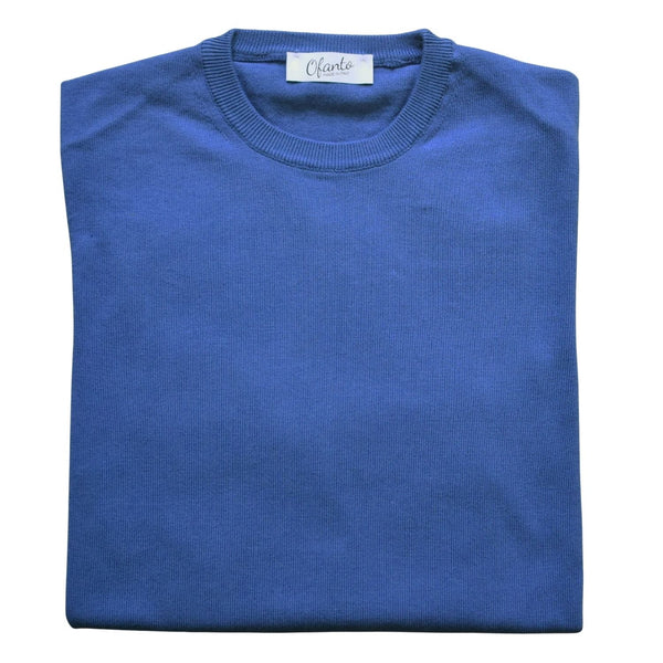 The Italian Pullover - Cobalt
