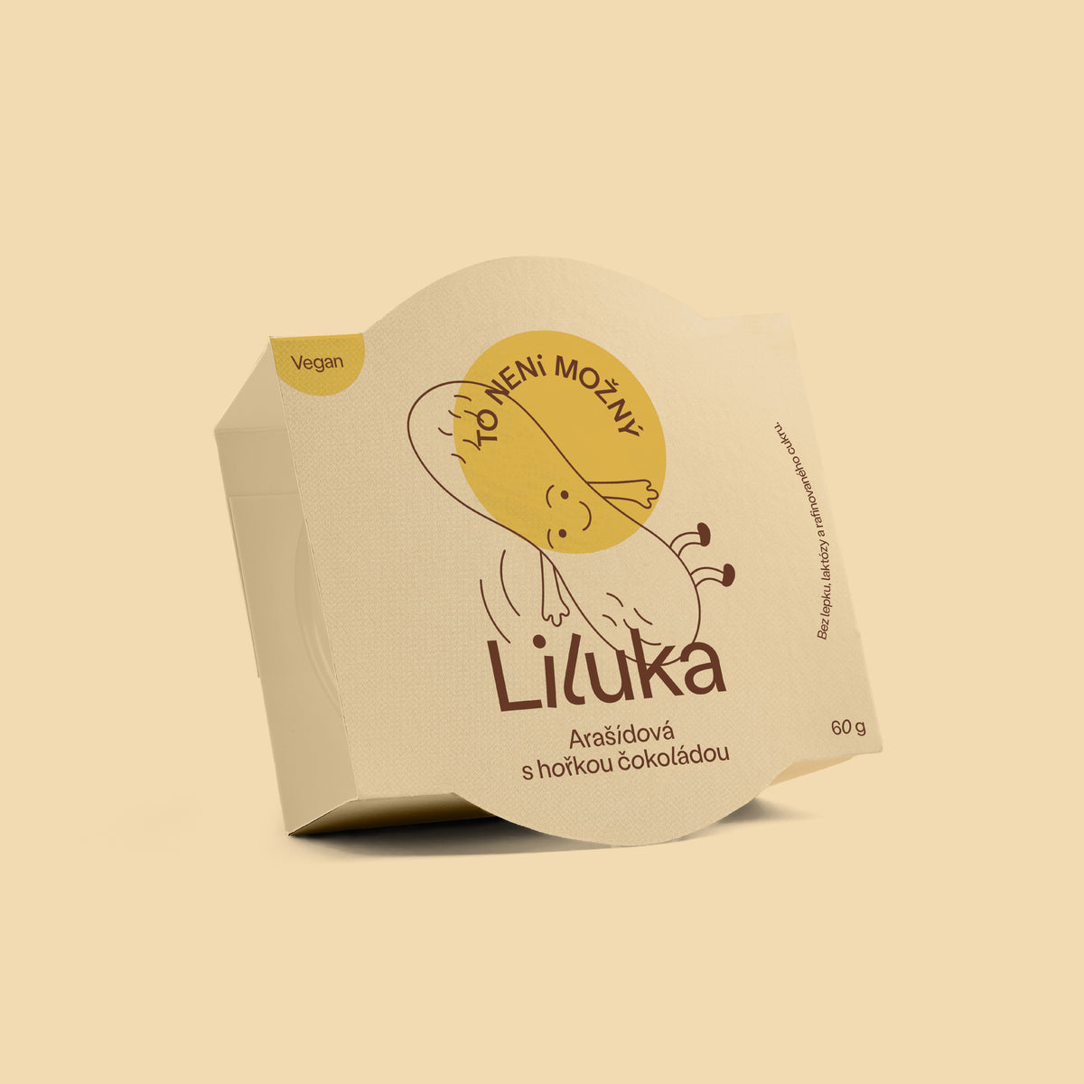 Liluka arašidové maslo s tmavou čokoládou Typ Liluka: Klasické