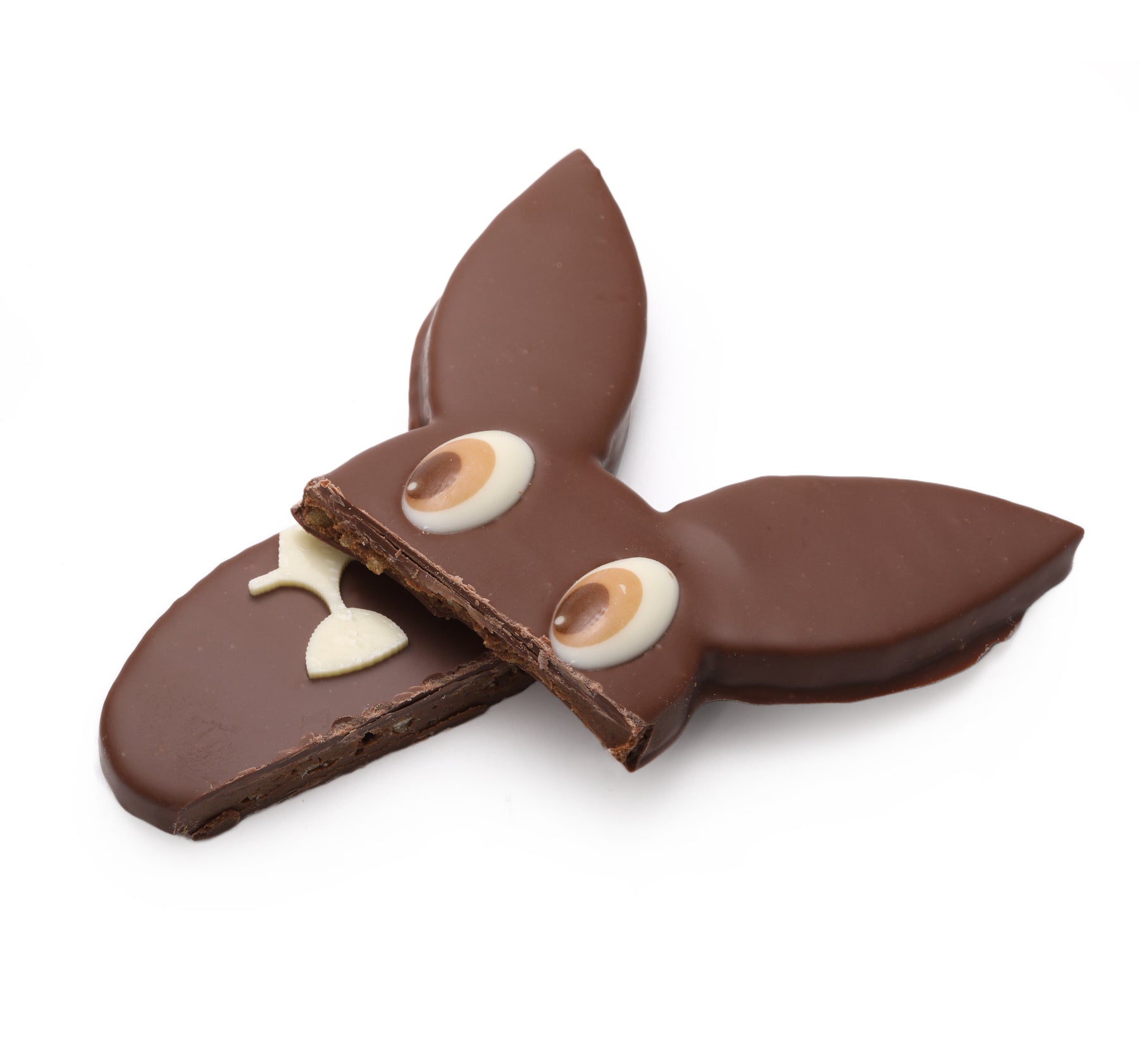 Sparkling praline rabbit or dark chocolate sesame milk Easter
