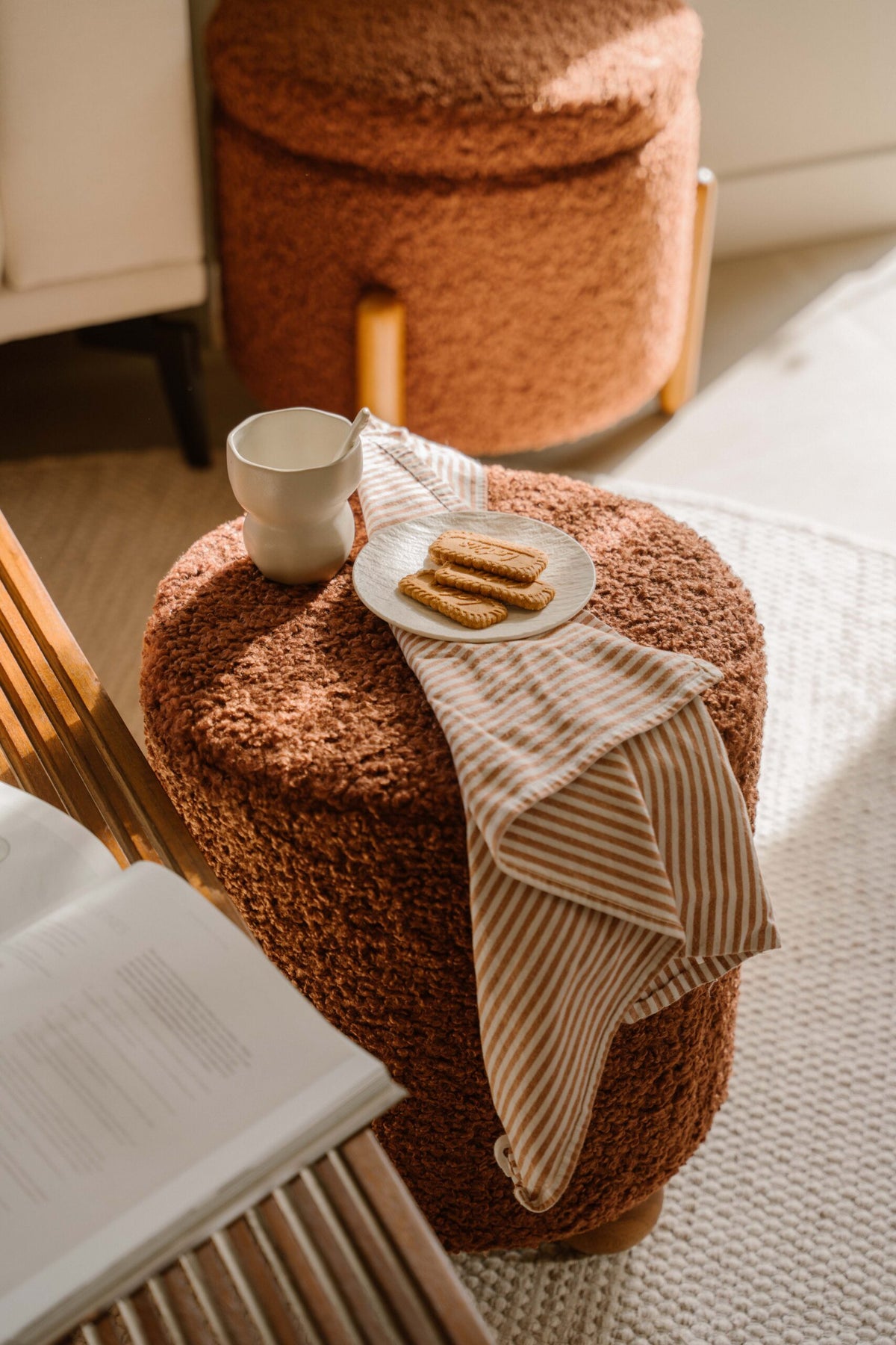 Indore Home - Suus - Pouf - Ottoman - Terra