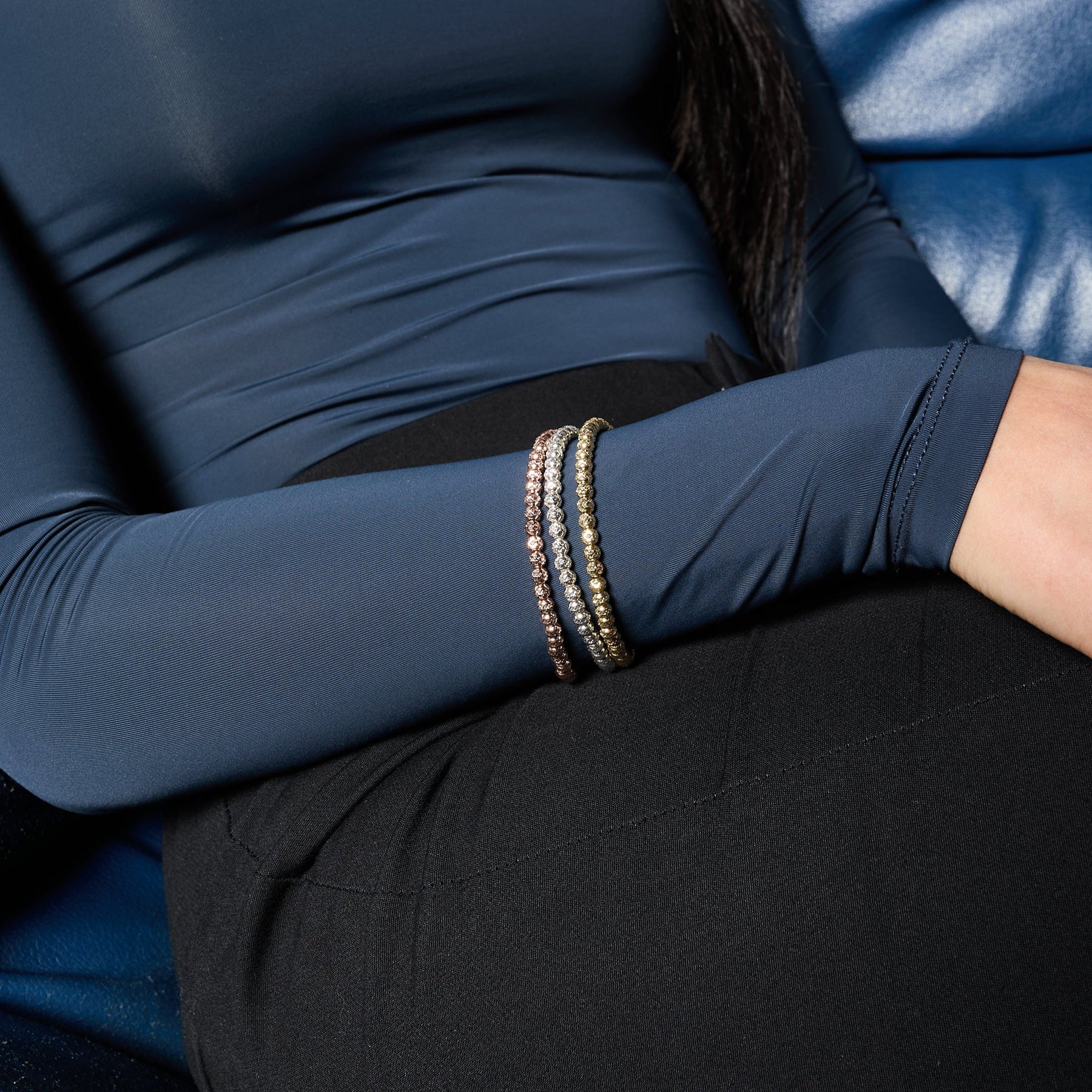 Rhodium-plated silver bracelet ref. LC34