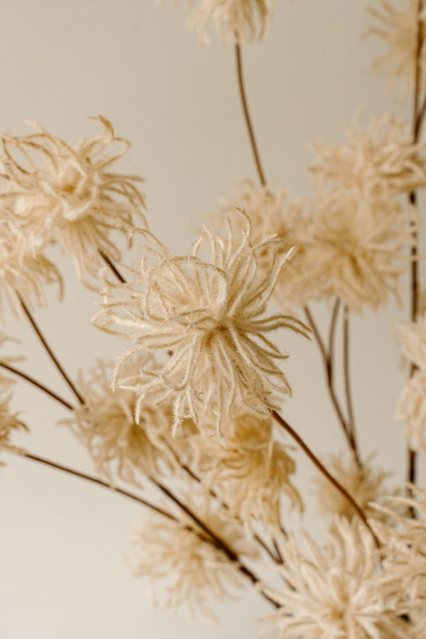 Indore Silva - Allium Bulbs- wit - kunsttak - zijde