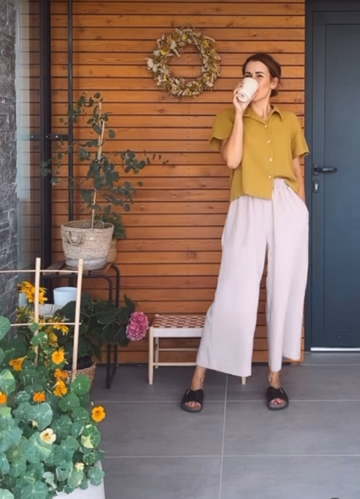CottonEve Wide Pants Size: XL