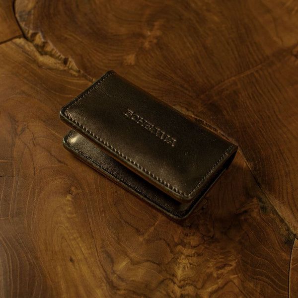 Leather Double Case for Cards and Documents