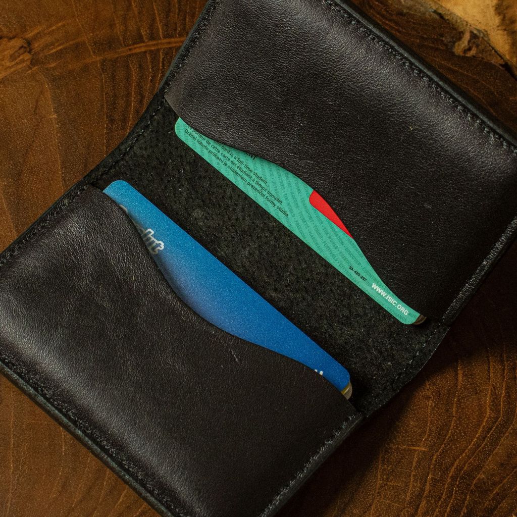 Leather Double Case for Cards and Documents