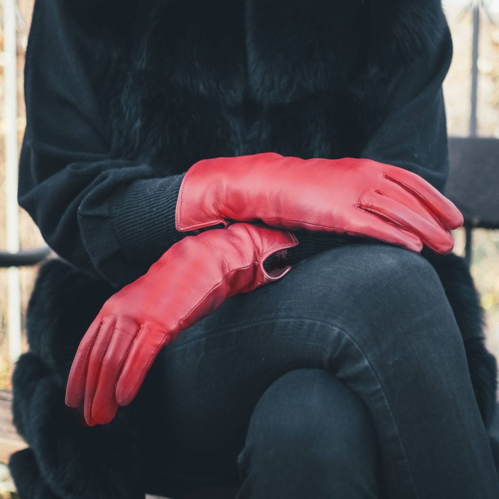 Women's Warm Gloves with Rabbit Lining