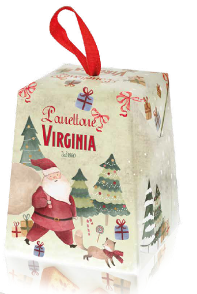 VIRGINIA Mini panettone 100g with sourdough and candied fruits