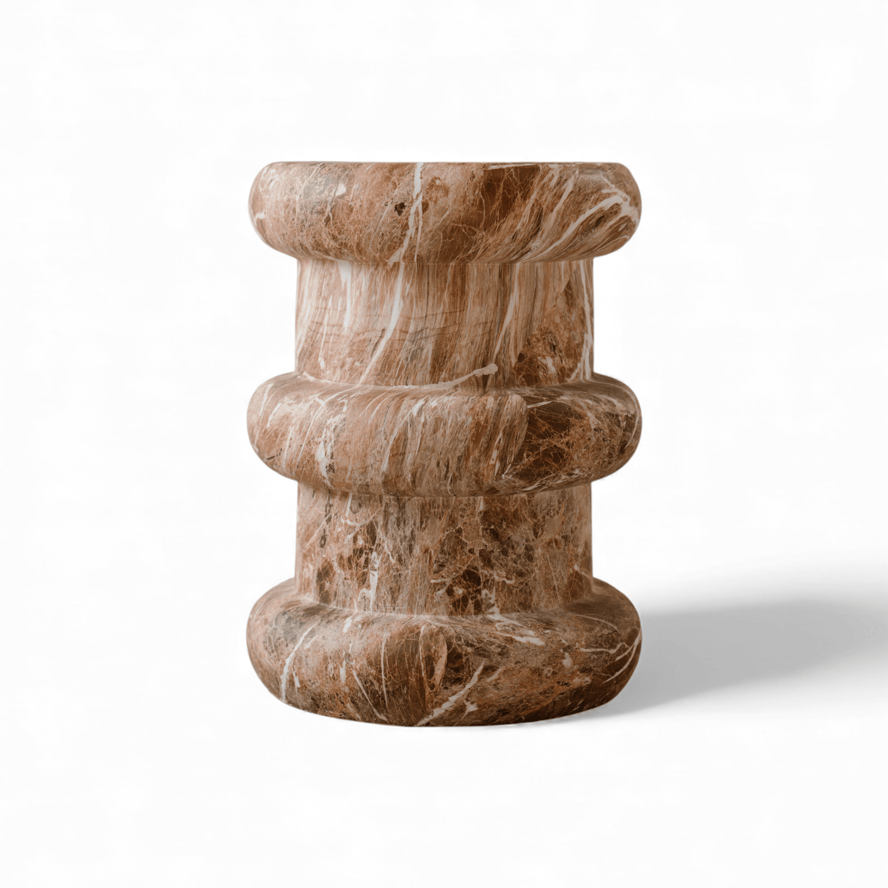 Indore Home - Side Table - Helsinki - Marble Look - MgO