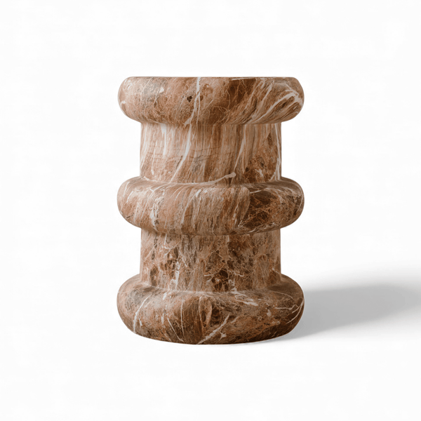 Indore Home - Side Table - Helsinki - Marble Look - MgO