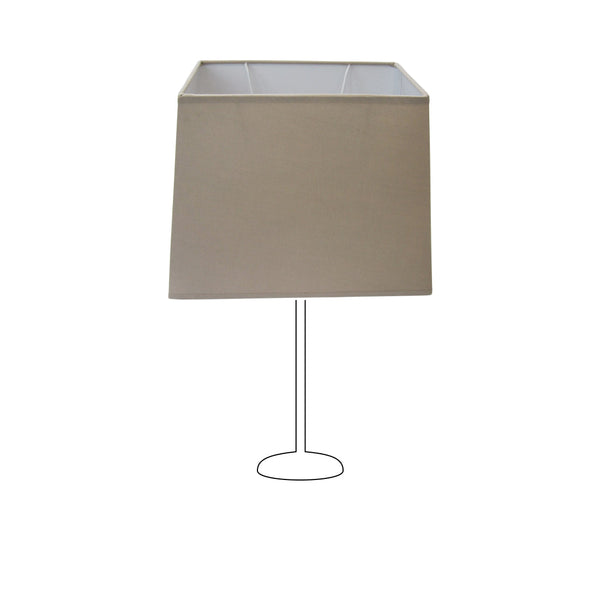 Various Conical Rectangular Lampshade - Light Brown - Ø20 or Ø27 cm – Cotton
