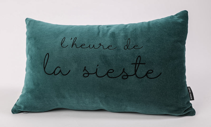 Rectangular Velvet Cushion Nap Time