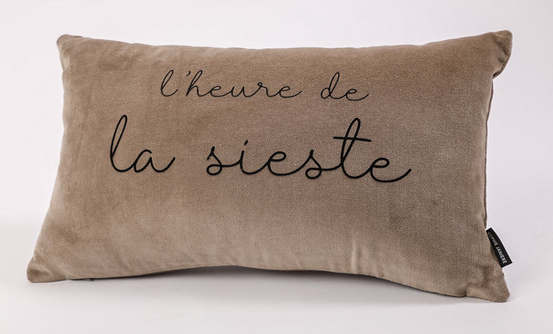 Rectangular Velvet Cushion Nap Time