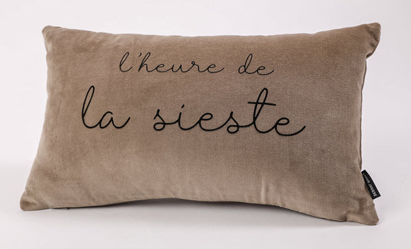 Rectangular Velvet Cushion Nap Time