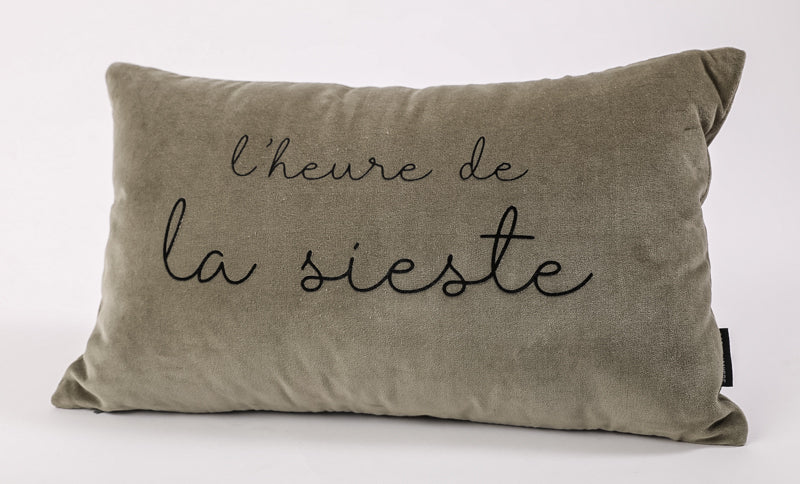 Rectangular Velvet Cushion Nap Time