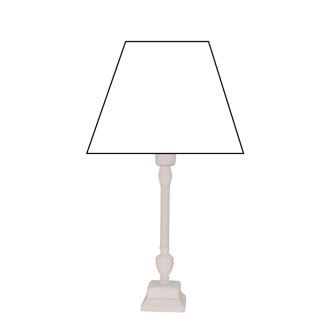 Lampenfuß Metall Weiß – modernes, schlichtes Design für Tischleuchten.