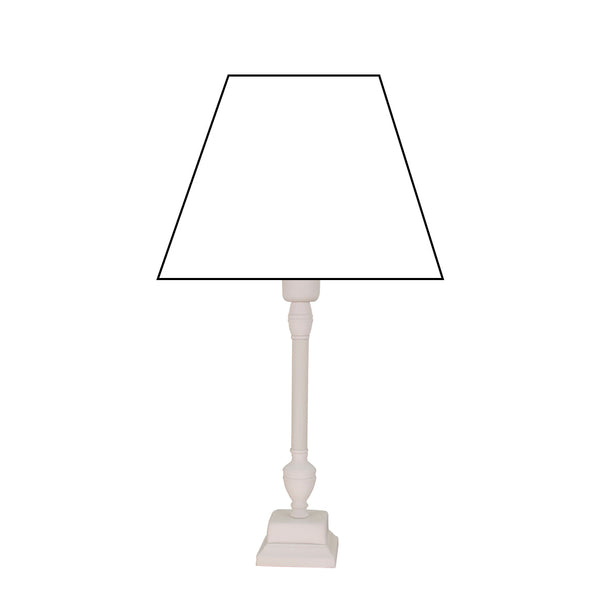 Lampenfuß Metall Weiß – modernes, schlichtes Design für Tischleuchten.