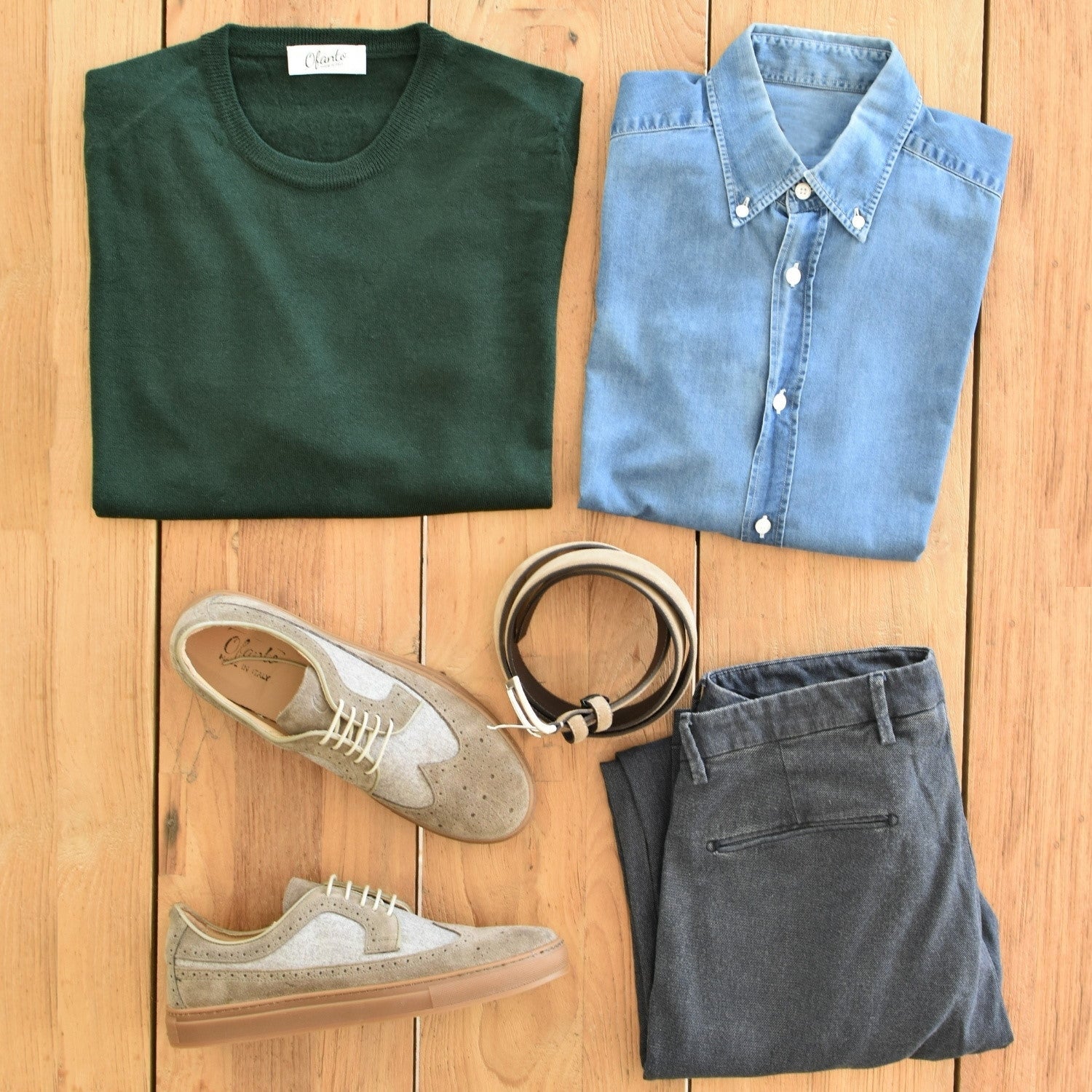 The 100% Merino Italian Pullover - Green