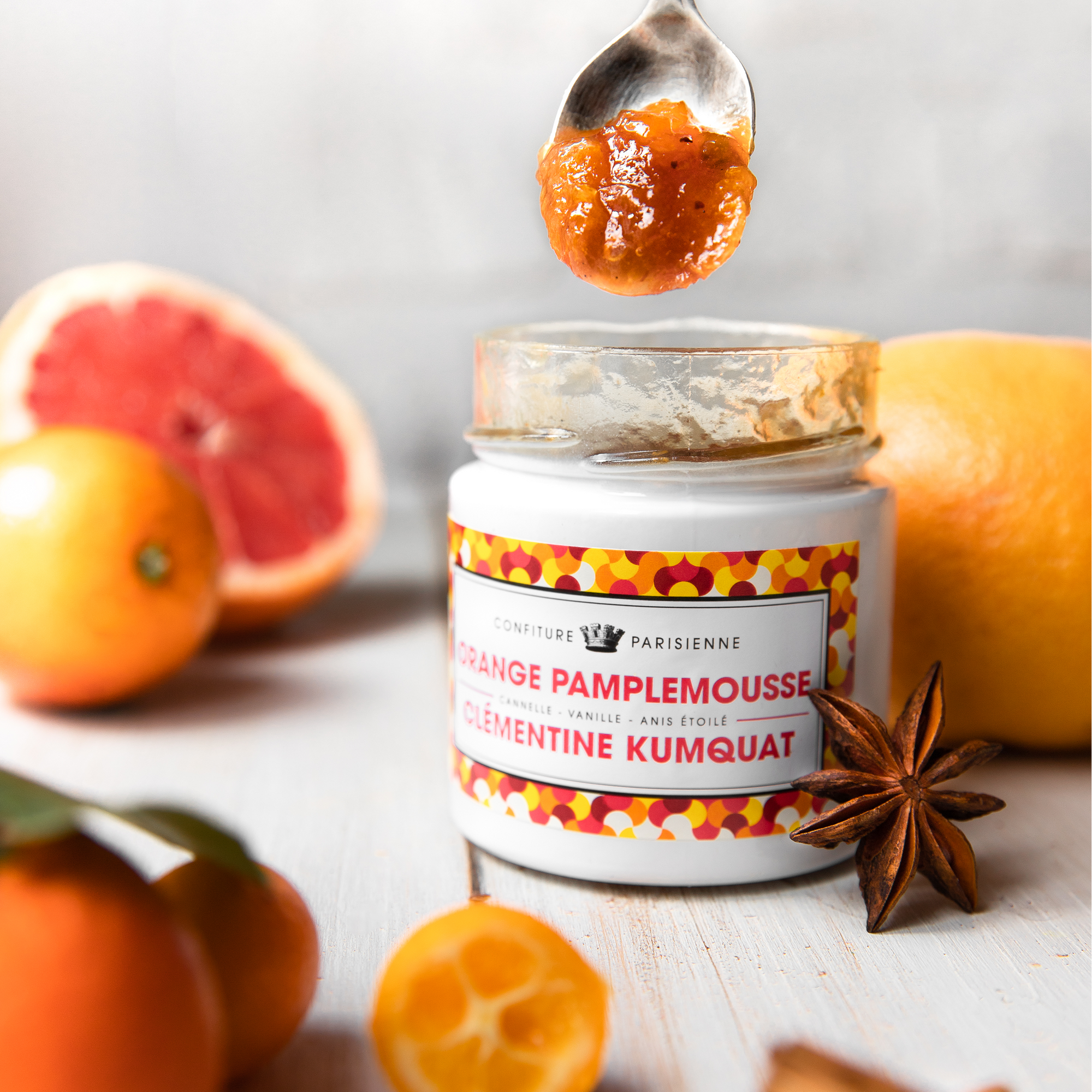 Confiture Parisienne - Orange Pamplemousse Clémentine Kumquat