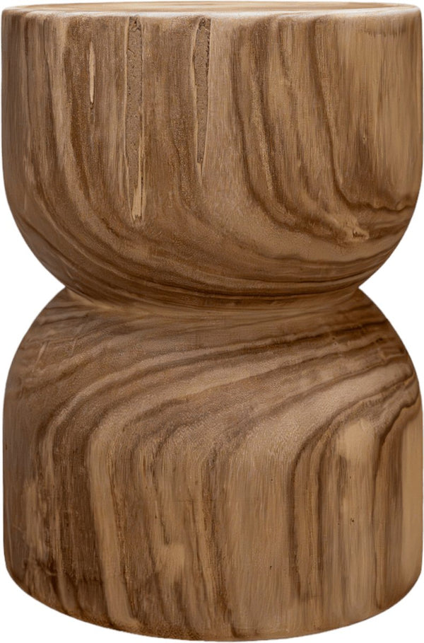Bijzettafel woodville- zwart - massief hout - 45cm