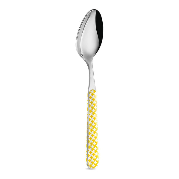 6 Coffee Spoons - Yellow Houndstooth BD14016Y