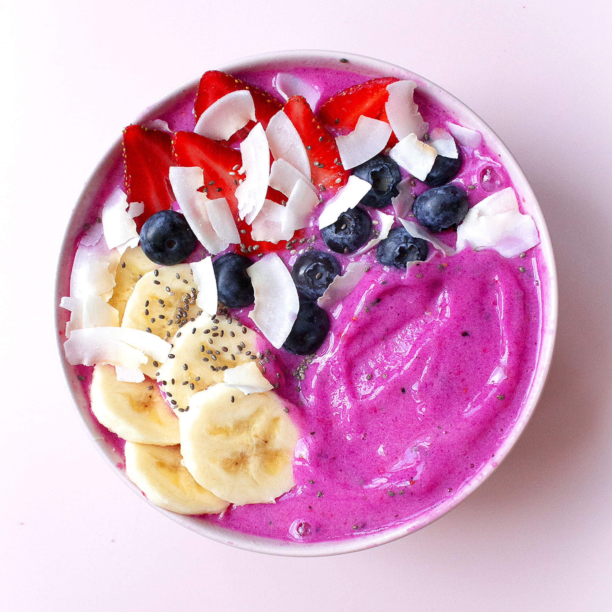 Pink Blender Smoothie