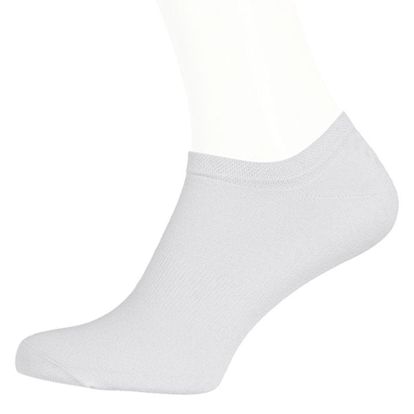 Cotton Men's Socks – Sneaker | White