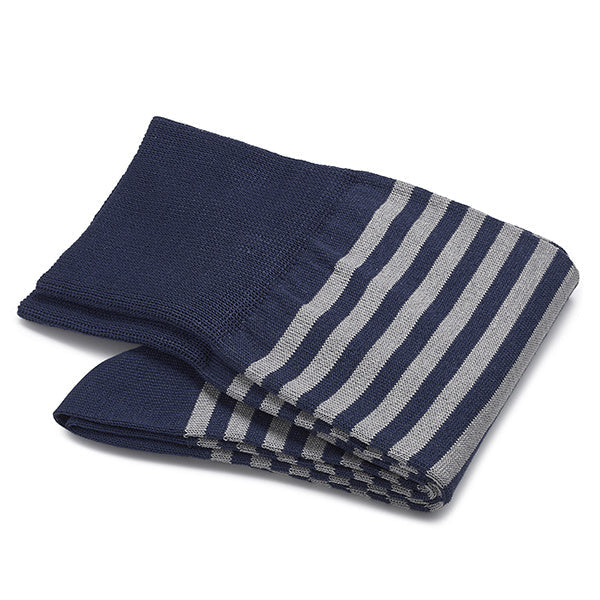 Cotton Men's Socks – Strisce d’Arte | Royal Blue
