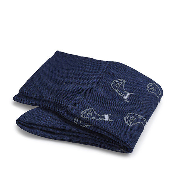 Calze da uomo in cotone – Intrecci | Blu Reale