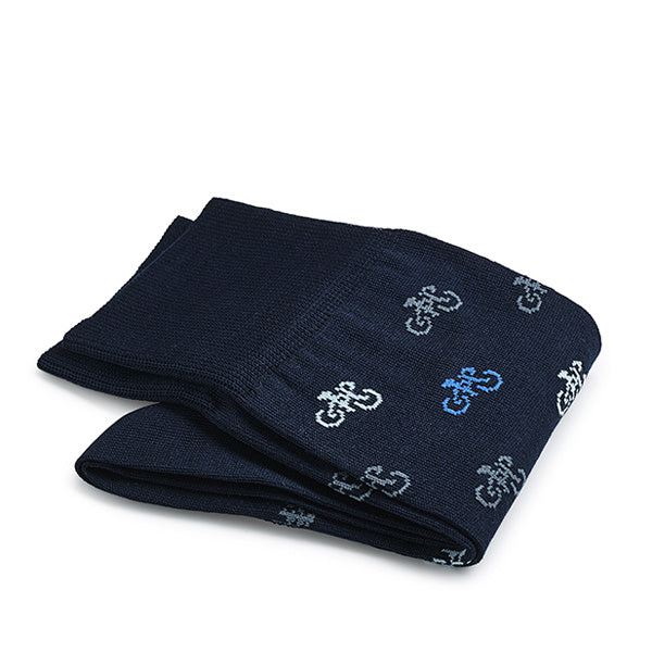 Cotton Men's Socks – Intrecci | Dark Blue